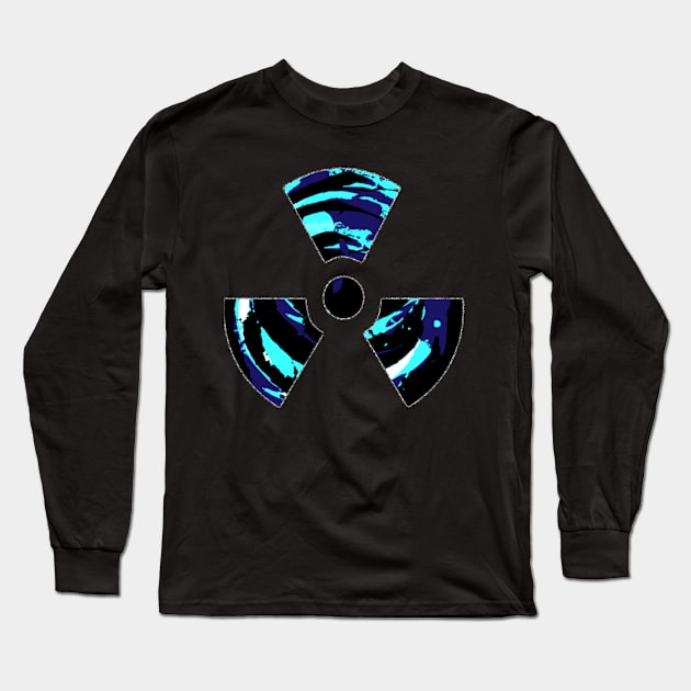 Radioactive Blue Stuff Long Sleeve T-Shirt by antoniogarcia1634